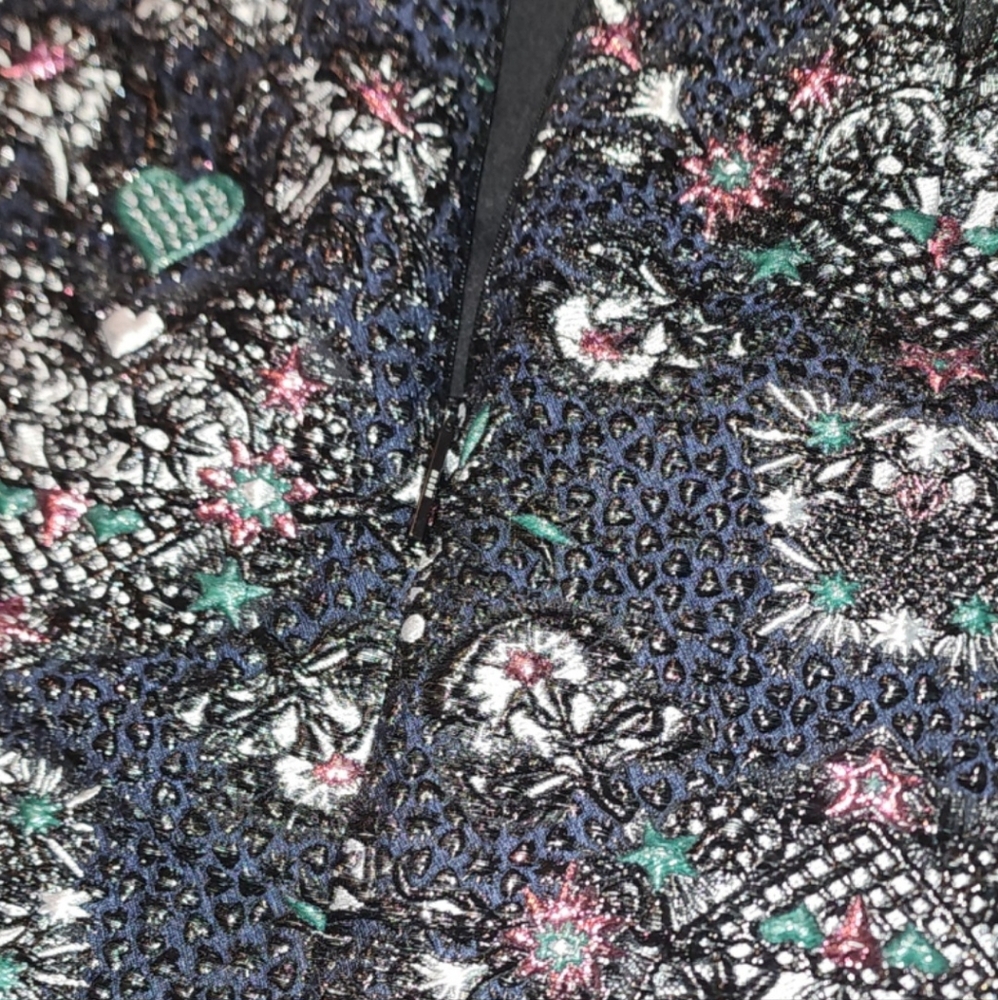 MSGM TEXTURED JAQUARD & FILAMENT (SHINY) THREAD MINI SKIRT XS - Picture 6 of 14